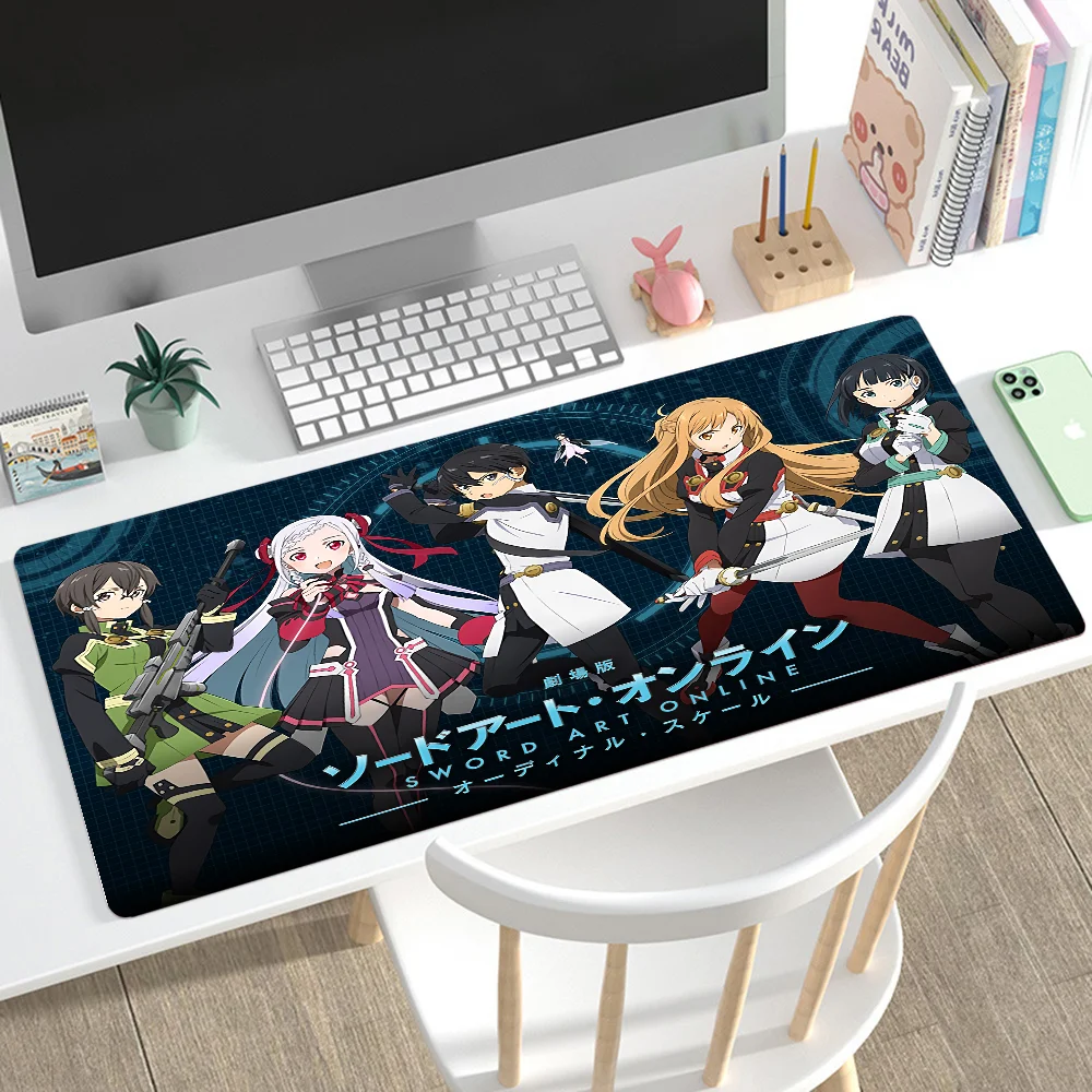 

Sword Art Online Mousepad Mouse Mat Desk Mat With Pad Gaming Accessories Prime Gaming XXL Keyboard Pad Padding Mat