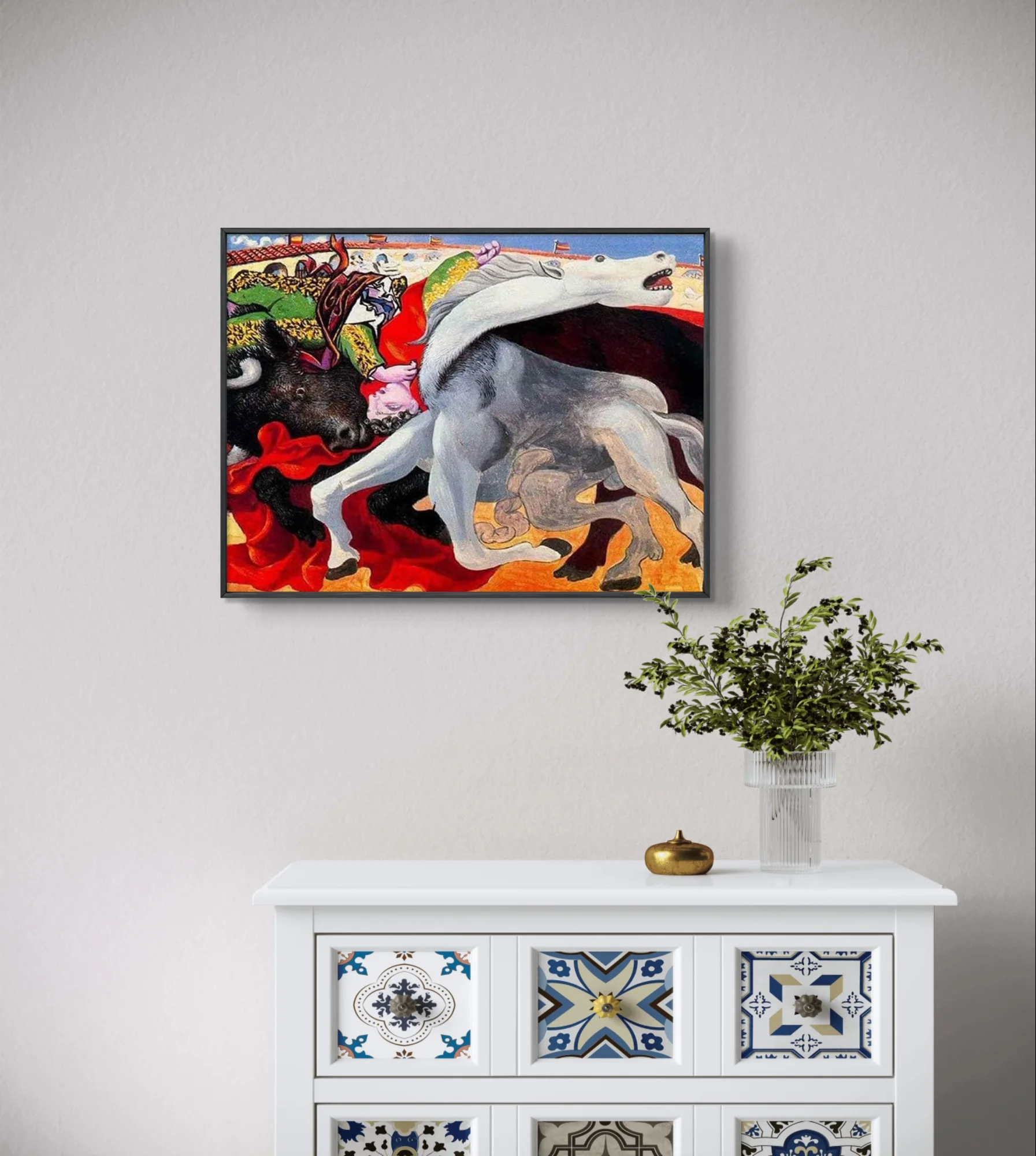 Bullfight Diamond Painting Kit Raging Bull Picture DIY Diamond Embroidery Cross Stitch Aldult Hand Gift Animals Home Wall Decor