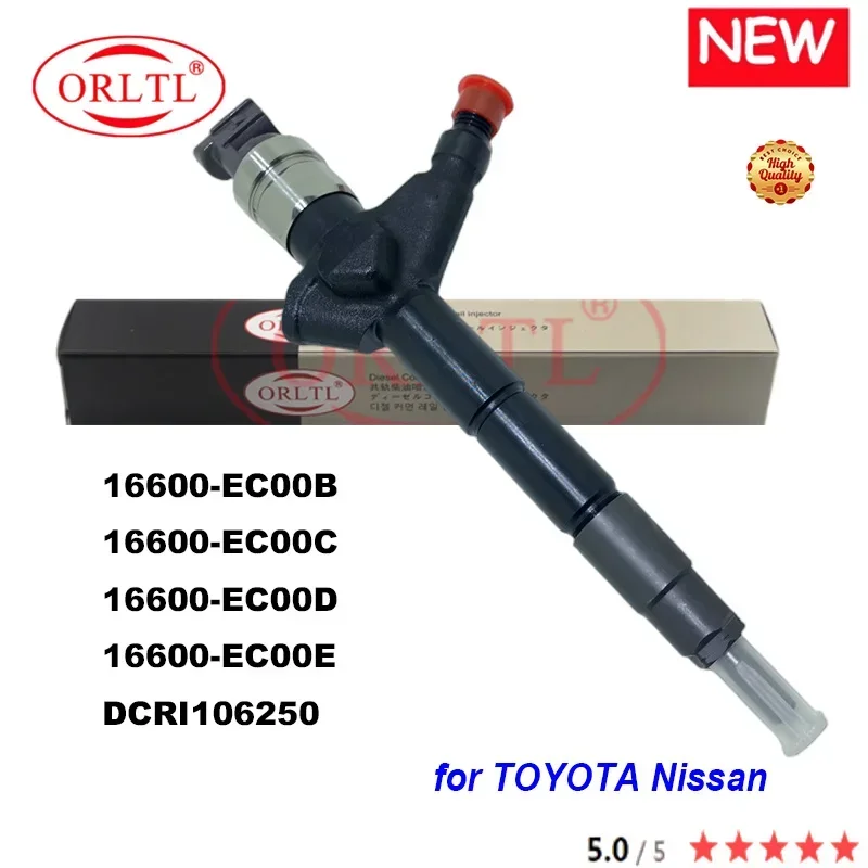 

Дизельный инжектор ORLTL Common Rail 16600-EC00B 16600-EC00C 16600-EC00D 16600-EC00E DCRI 106250 Для TOYOTA Nissan Navara