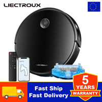 Robot Vacuum Cleaner Liectroux C7, AI Map Navigation ,6000PA Suction,WiFi App,Smart Home Mop,Floor Carpet Washing Appliance