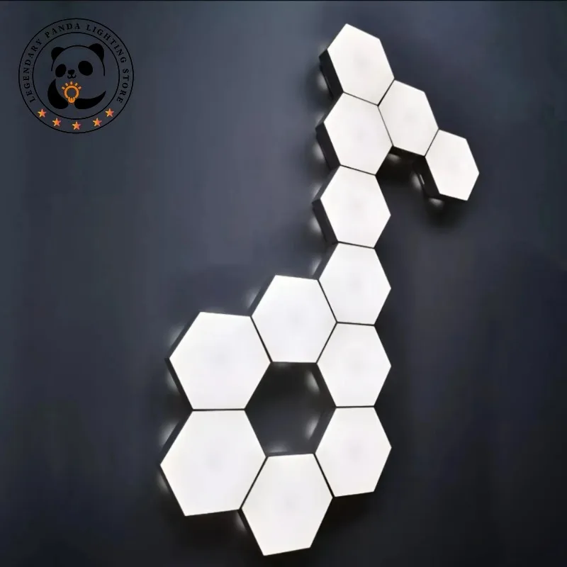 Nordic Smart Home Decoration Wall Lamps Touch Control Hexagonal LED Wall Light Room Decor Sofas for Living Room Wall Sconce Lamp