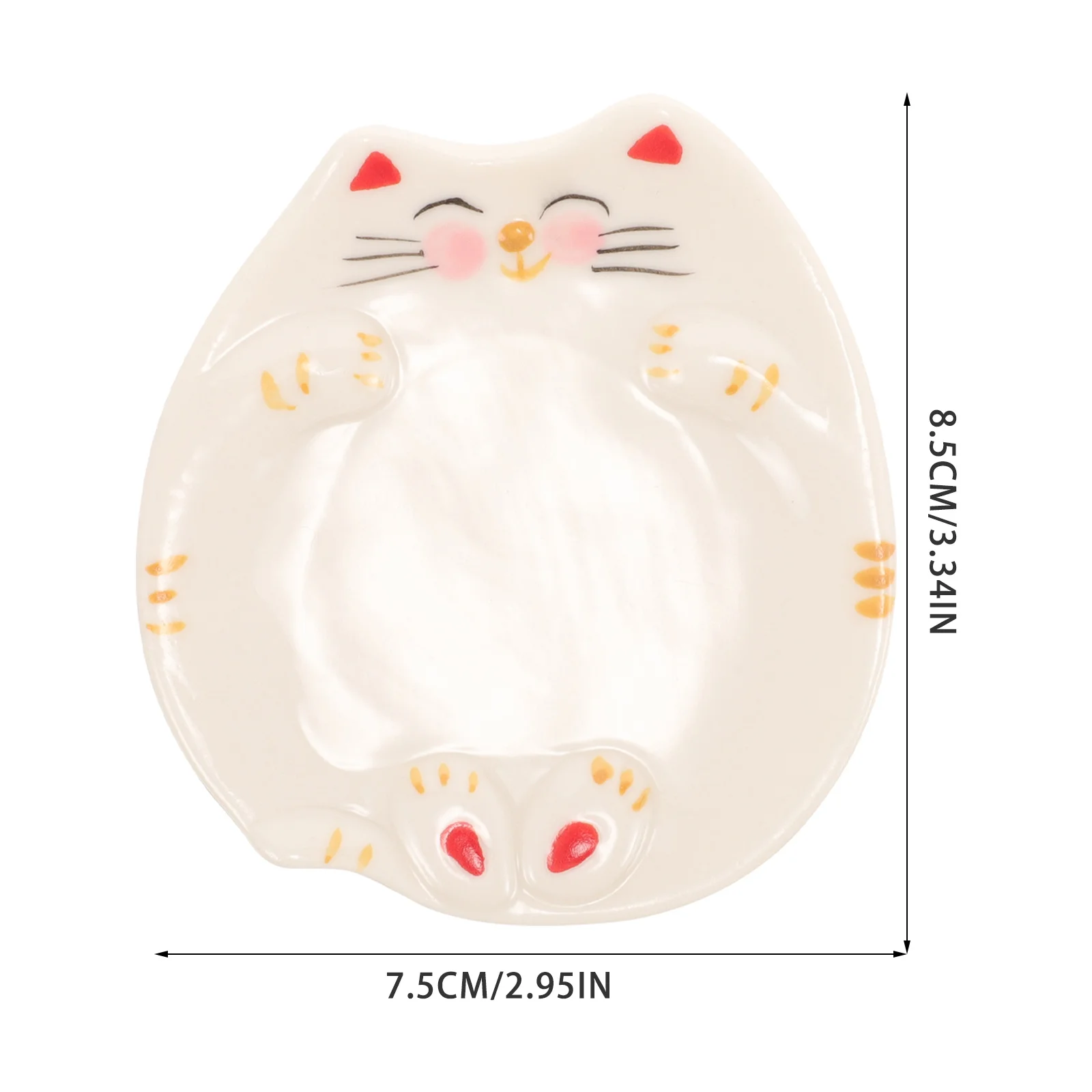 

Ceramic Color Mixing Tray Compact for Watercolor Gouache Nail Art Tiny Paint Palette Tray Artist Palette Cute Cat Pattern