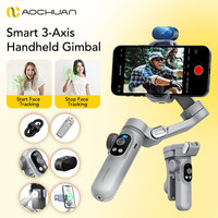 AOCHUAN Smart XPor Ai Grey 3-Axis Handheld Gimbal Stabilizer For iPhone And Android phone Gimbal Stabilizer Built in fill light