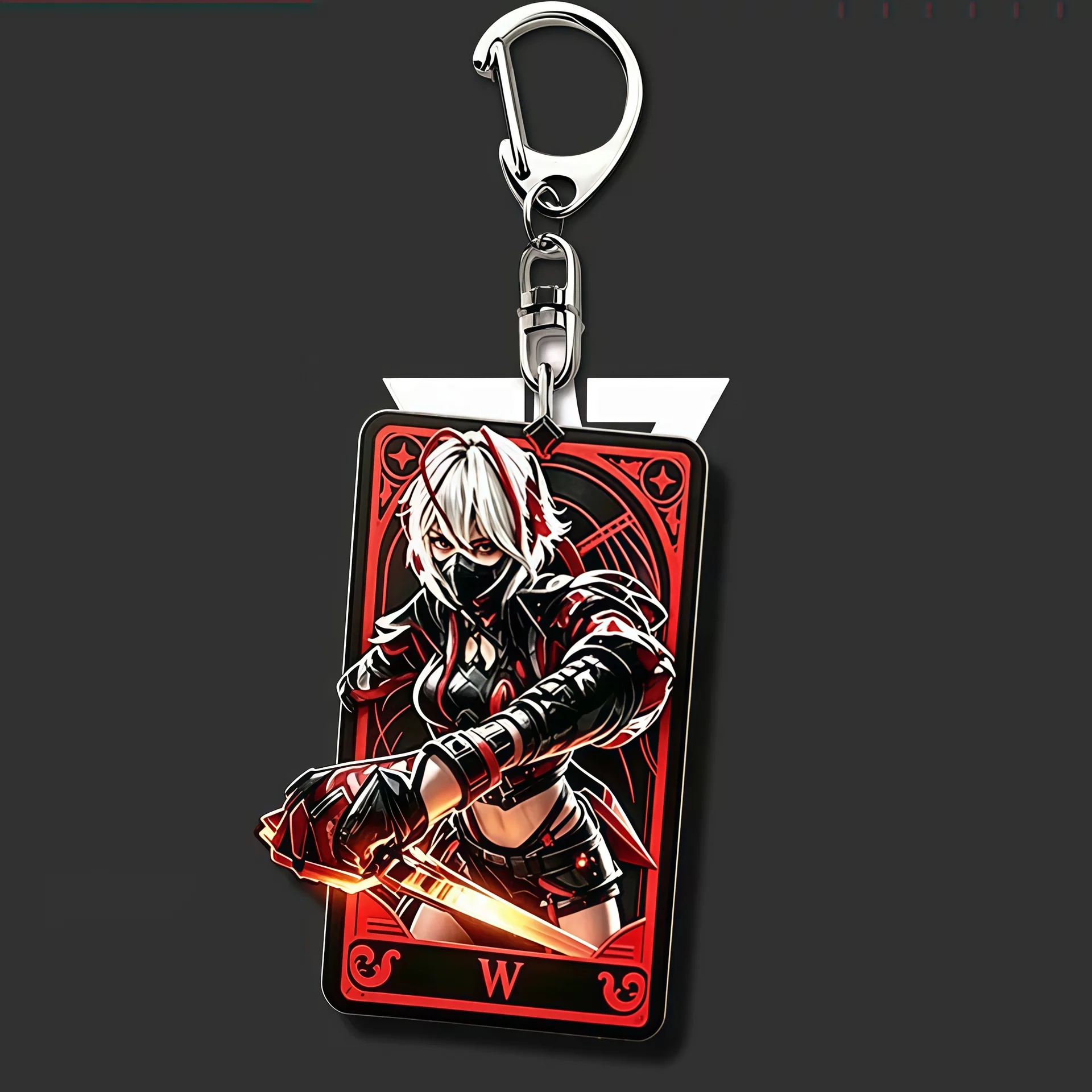 New Game Triangle Action Created Turing Brick Keychain Surrounding Boutique Flat Acrylic Backpack Pendant Decorative Gift