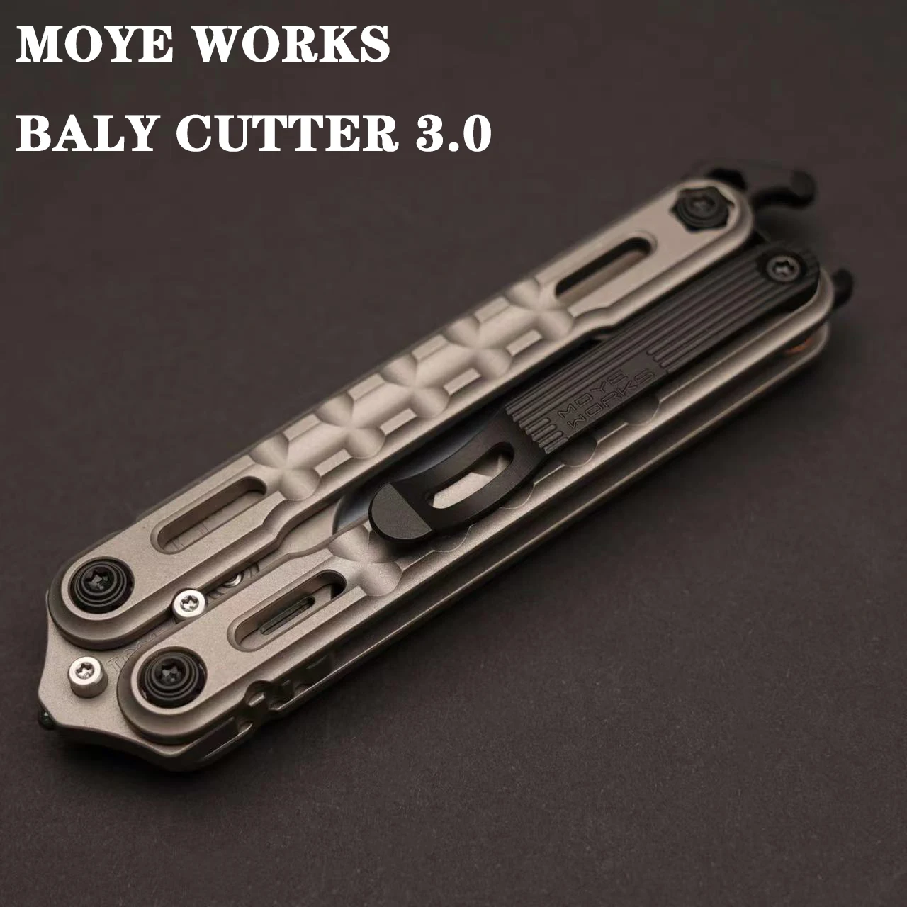 Moyeworks EDC Exercise Knife Aluminum Bronze Titanium Alloy Utility Knife Upgrade Perfect Fit For Human Body Design