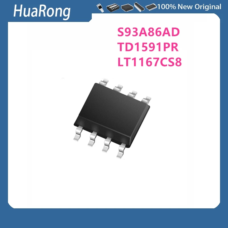10Pcs/Lot S93A86AD S93A86 TD1591PR TD1591  LT1167CS8  LT1167  1167A  1167  LT1167A SOP8
