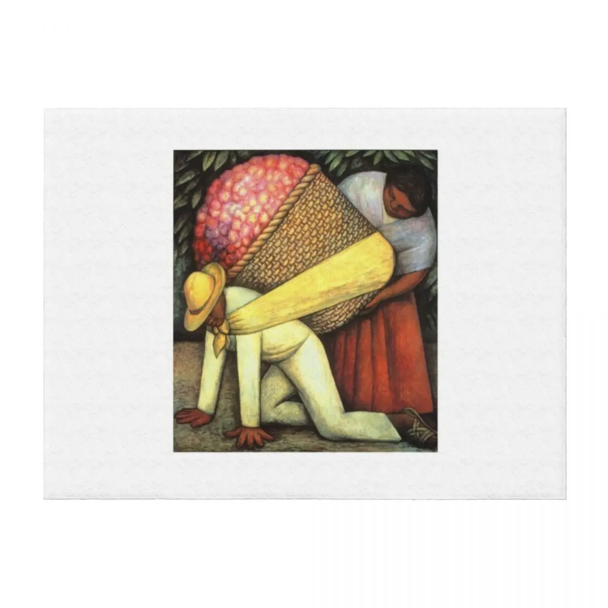 

Diego Rivera The Flower Carrier 1935 Throw Blanket Travel Luxury Multi-Purpose halloween Blankets