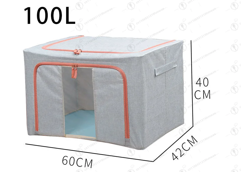 Składane pudełko do przechowywania z tkaniny hurtowo, bawełniana i lniana torba do przechowywania ubrań, składana, kwadratowa konstrukcja, waga 1 kg