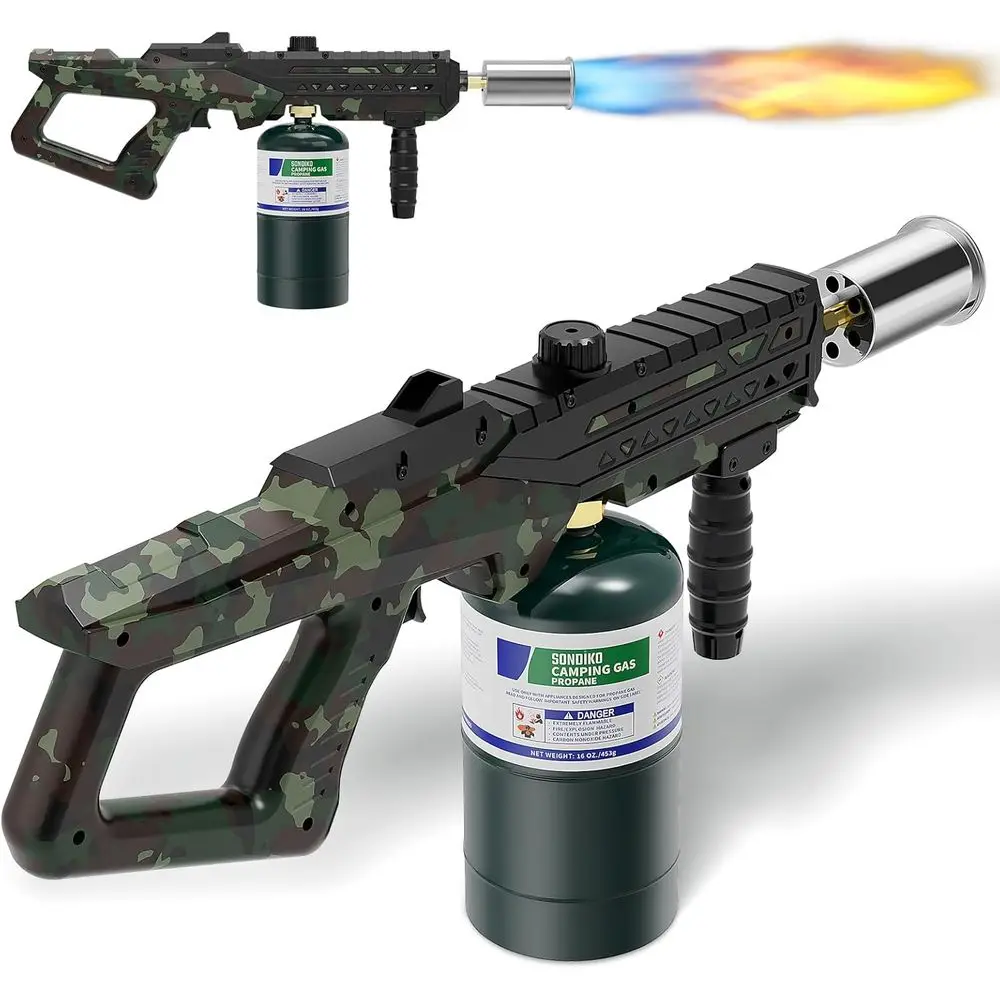 

Регулируемая газовая горелка для кулинарии, розжига костров и приготовления на гриле (пропан в комплект не входит)