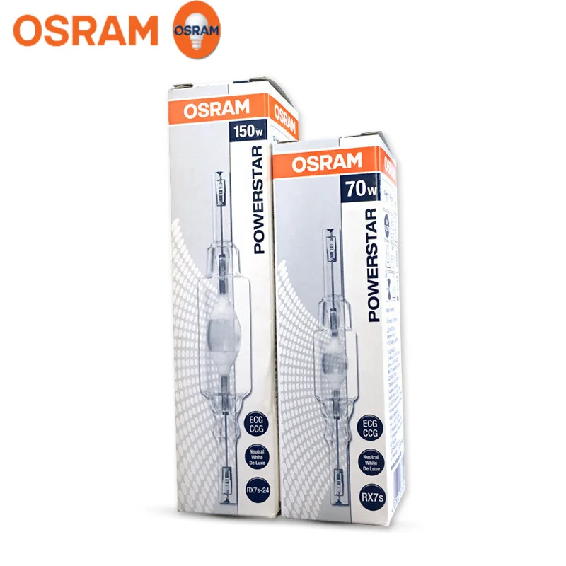 Osram HQI-TS 70W/150W Quartz Double End Metal Halide Lamp RX7S