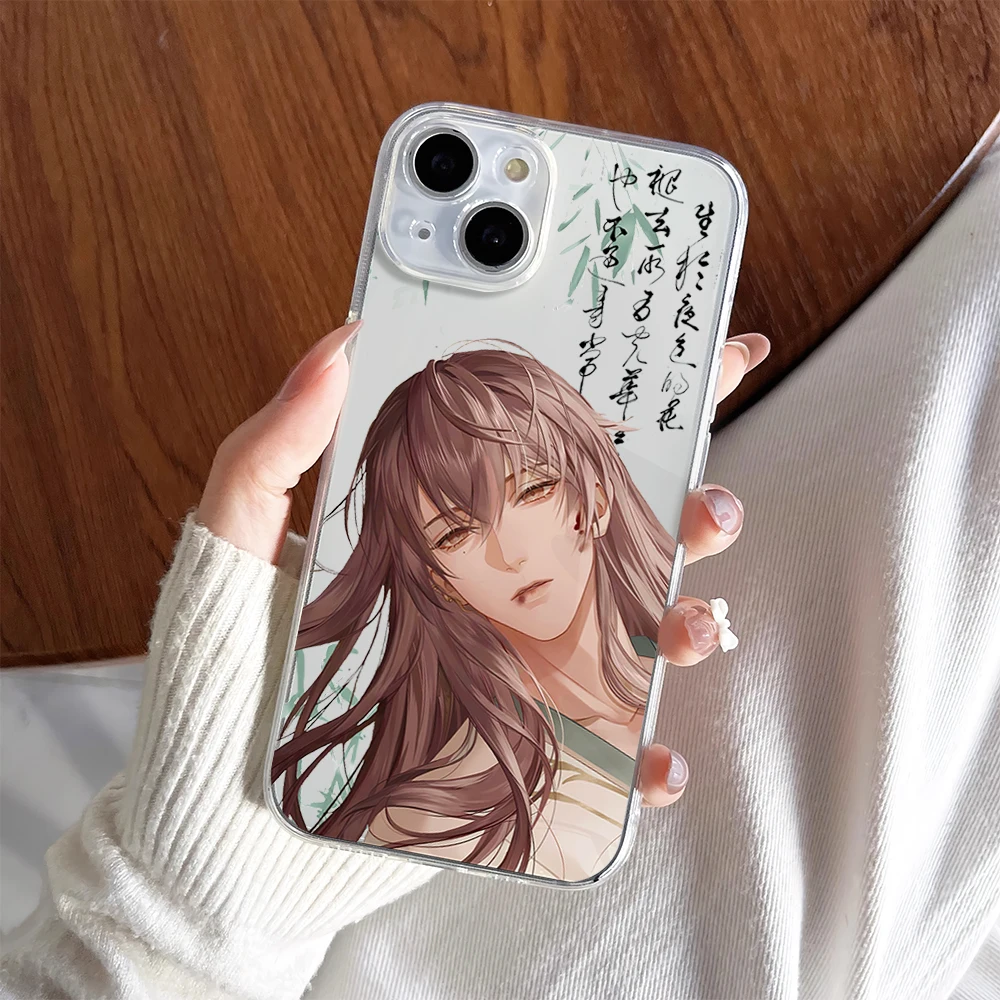 Game Ashes of the Kingdom Yuan Ji Phone Case para iPhone, Transparente, Soft Shell, 11, 13, 16, 15, 14, 12 Pro Max, Plus