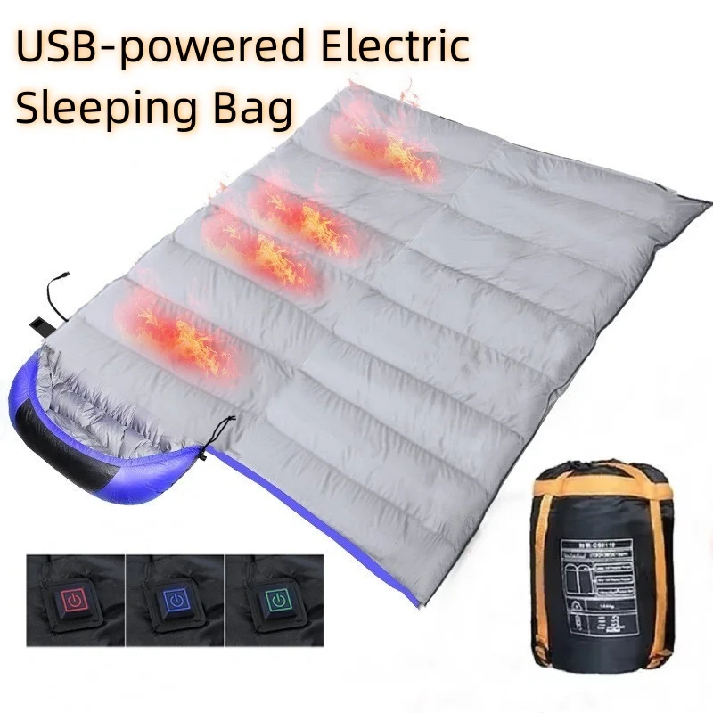 sac-de-couchage-chauffant-electrique-usb-210-75cm-sac-de-couchage-d'hiver-epaissir-le-coton-impermeable-chaud-camping-sac-de-couchage