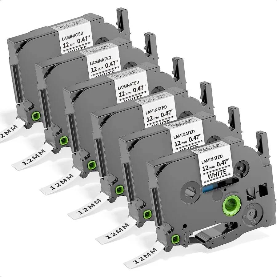 

Замена ленты Ptouch для Brother P Touch Label Tape 12 мм 0,47 Белый TZe TZe231 TZe231 Заправки TZ Ламинированный черный на белом Work f