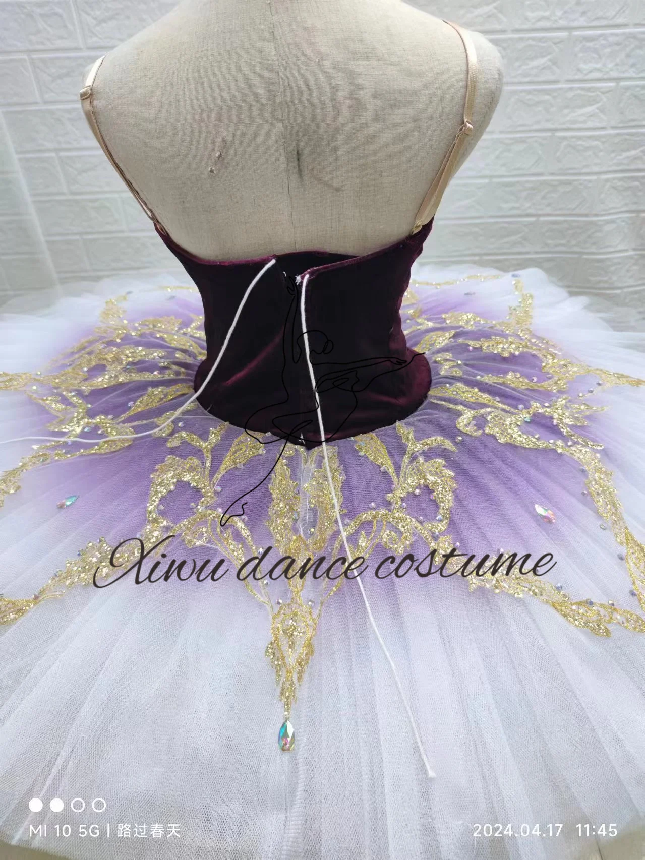 ชุดบัลเล่ต์คุณภาพสูงชุดบัลเล่ต์สำหรับแข่งขันระดับมืออาชีพ