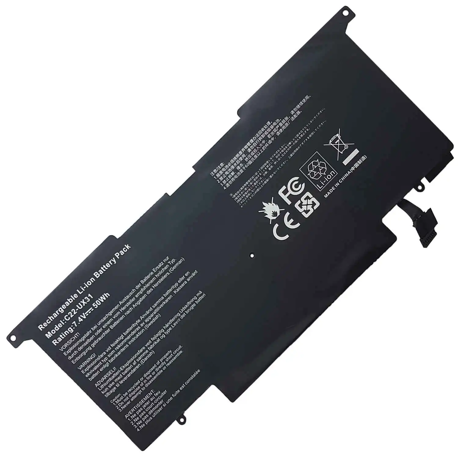 Asus Zenbook Ux31 Ux31e Ux31a Series C21-ux31 C22-ux31 C23-ux31 Compatible Battery C23-ux31