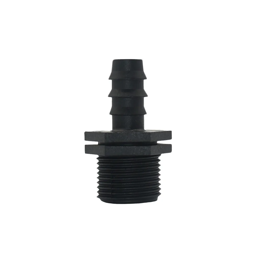 16mm 20mm 25mm 32mm Hose Barb Thread Connector 1/2 3/4 1Inch Male Female Thread Pe Tube Fitting Plastic Hose Adapter