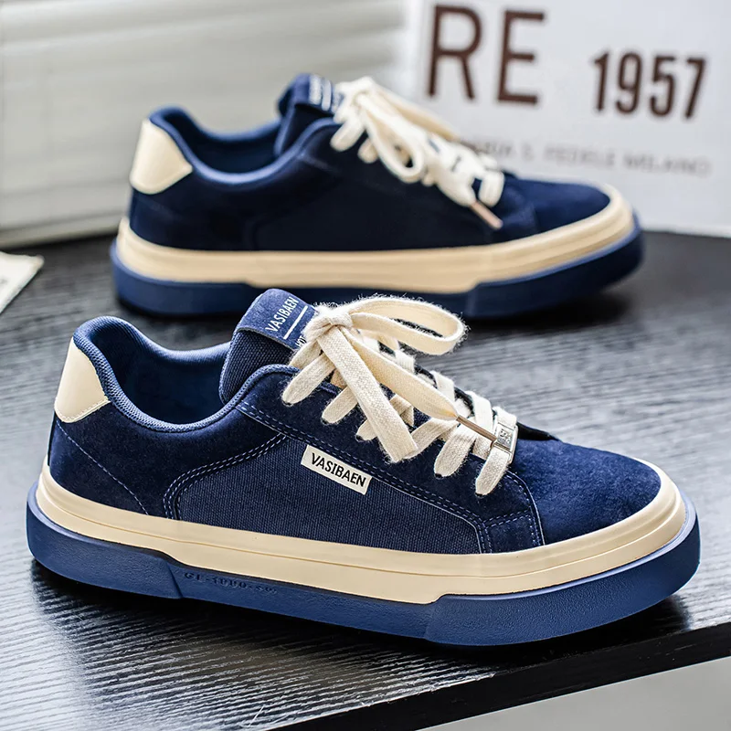 

Мужские низкие кеды из канваса для весны и осени, модные, универсальные, повседневные, спортивные, в корейском стиле, дышащие, с внутренней подкладкой Glideark