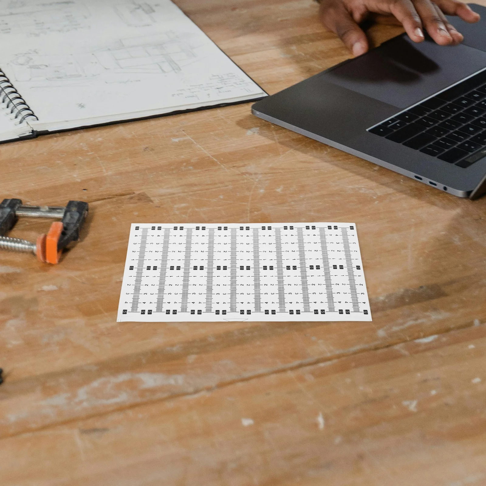 

21pcs Scale Sticker Flexible Ruler Measuring Tape Adhesive Clear Visibility Waterproof Practical Engineering Standard