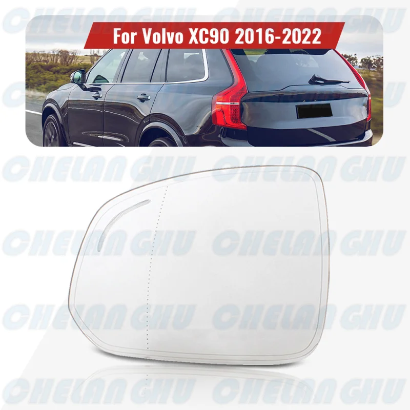 

Left Side Heated blind spot Rearview Mirror Glass for Volvo XC90 2016 2017 2018 2019 2020 2021 2022 LHD car accessories