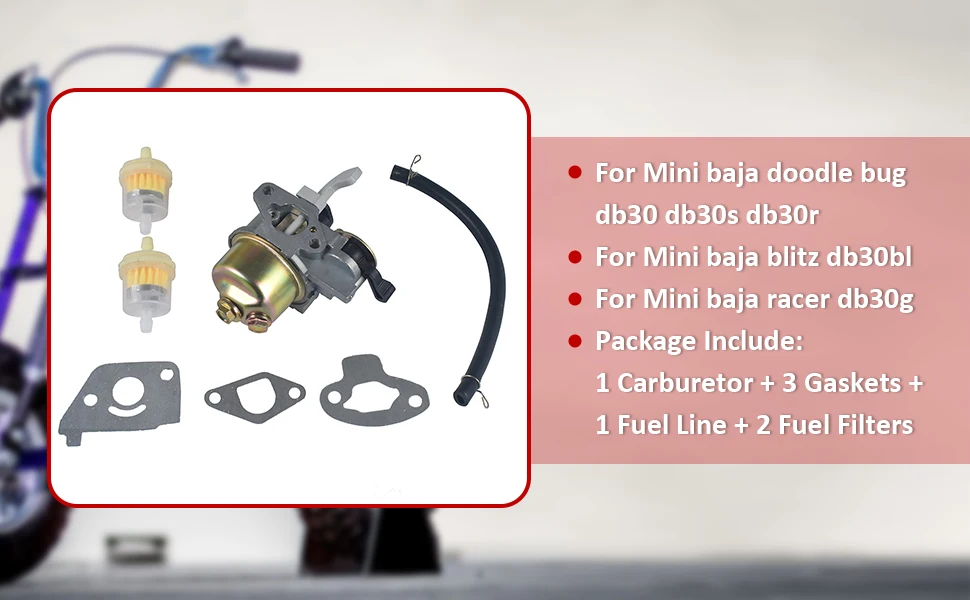 New Engine Carburetor For TAOTAO ATD80A 80cc 97cc Bike MOTOVOX MBX12 Monster Honda GX100 Motor Accessories