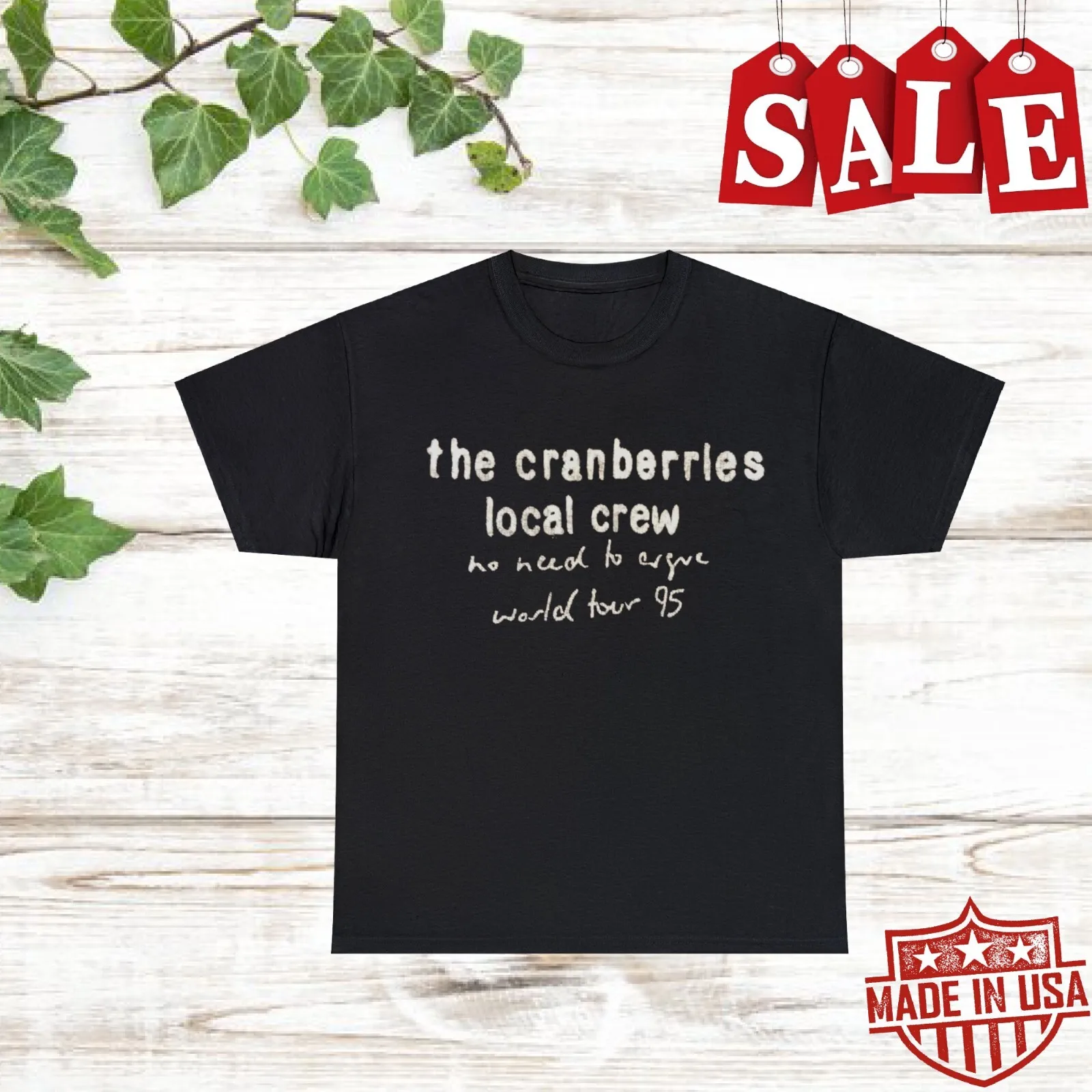 تي شيرت The Cranberries World Tour 95 لجميع المقاسات 1RT770