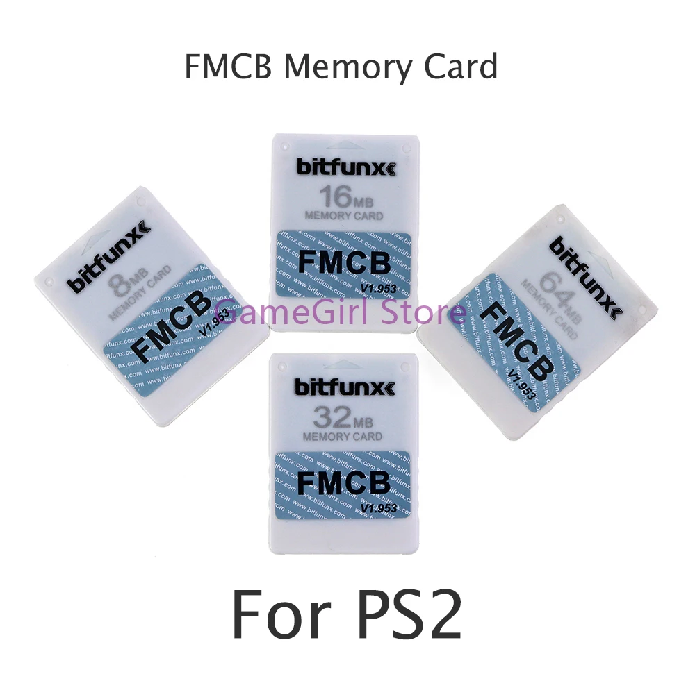 

10pcs McBoot V1.953 FMCB Memory Card 8MB/16MB/32MB/64MB For Playstation2 PS2 Game Console