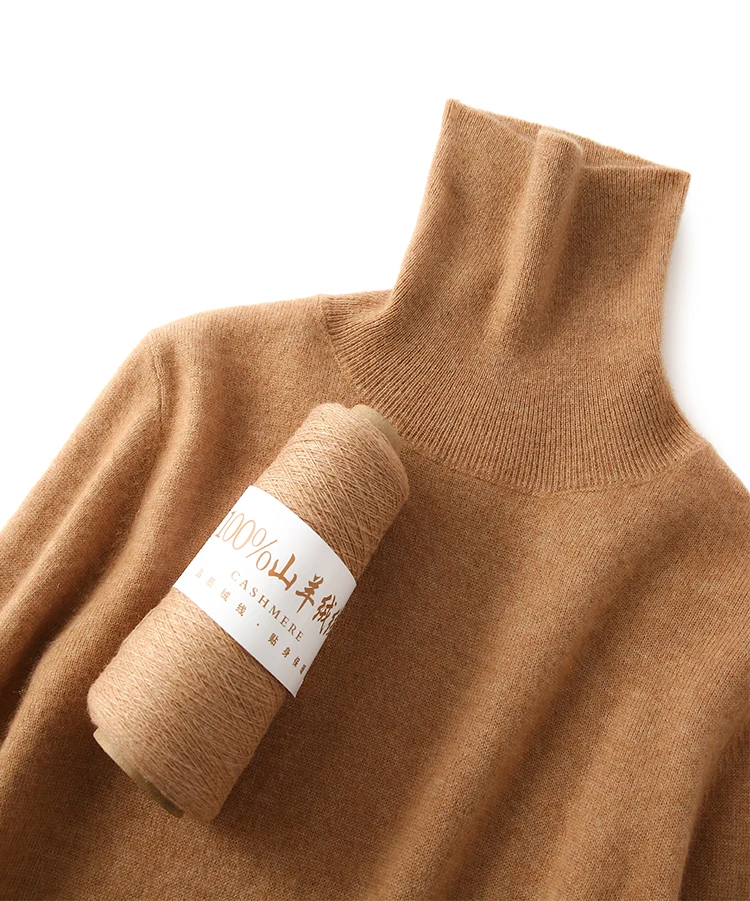 Women's 100% Cashmere Turtleneck Sweater