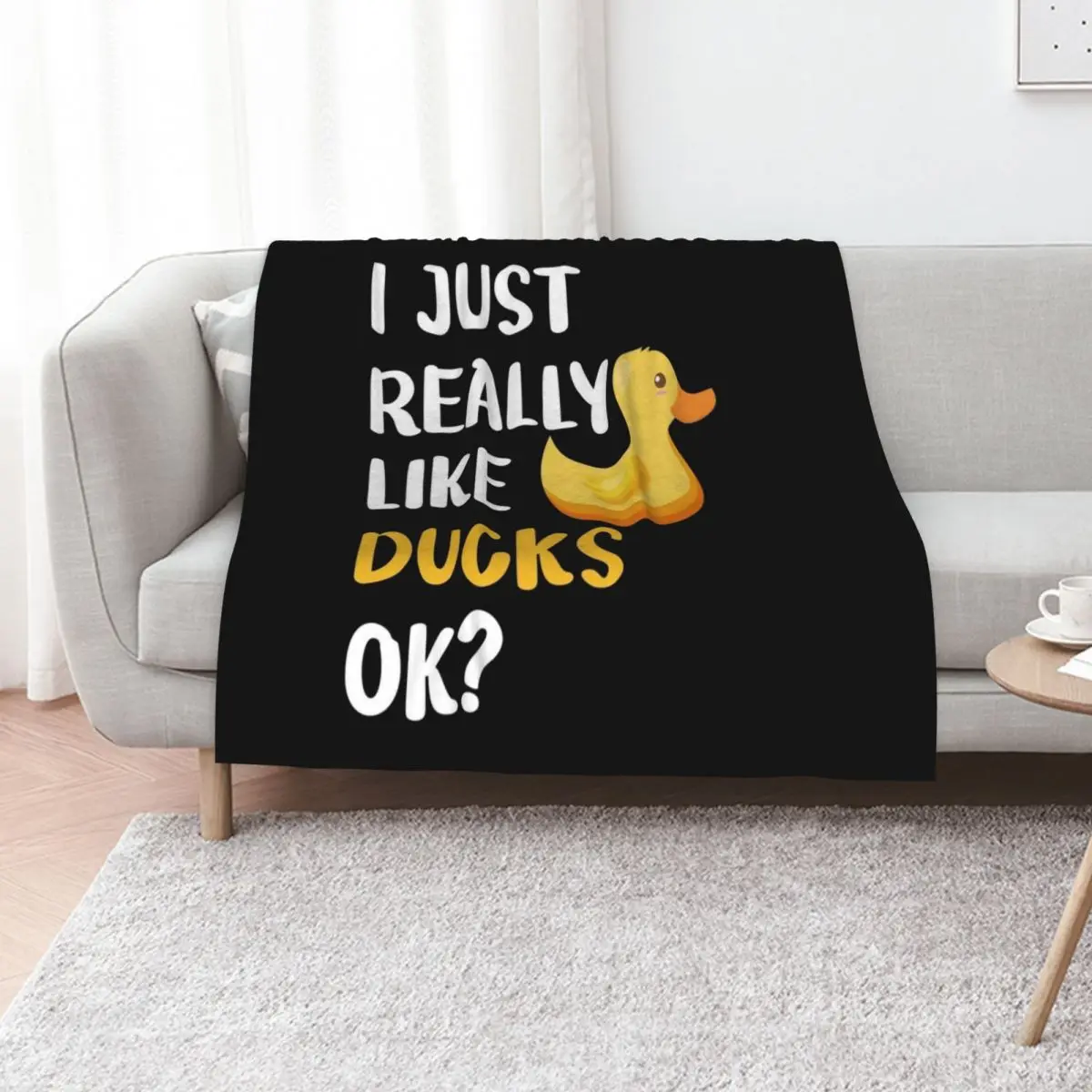 أنا فقط أحب البط حقًا، رمي بطانية الشعر الحرارية الفاخرة St منقوشة #1