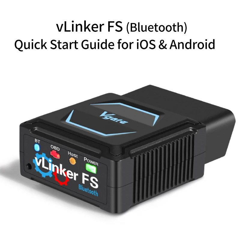 Newest Professional vLinker FS OBD2 obd2 PLUS OBD2 Scanner Diagnostic Scan Tool for iOS Android, Kindle Fire or Windows Device