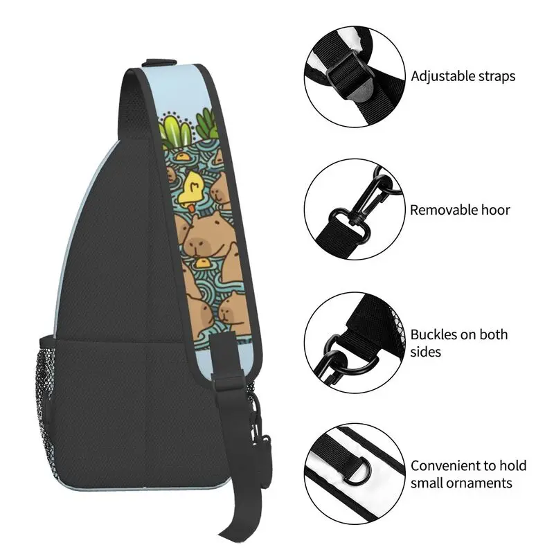 Mochila cruzada personalizada para hombre, bolso de hombro de pecho para ciclismo, Camping, mochila de día