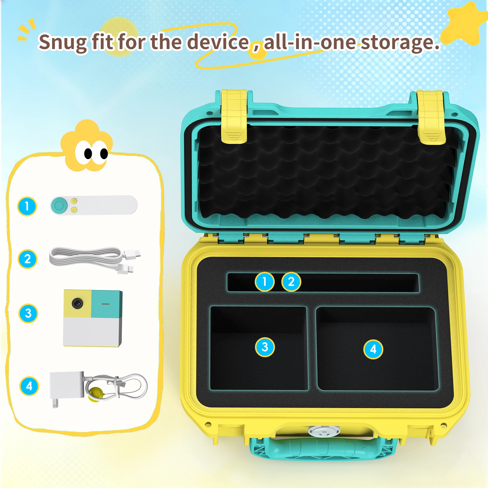 

Водонепроницаемый жесткий кейс STARTRC для контроллеров консоли Nex Playground: универсальный противоударный защитный чехол-сумка для хранения