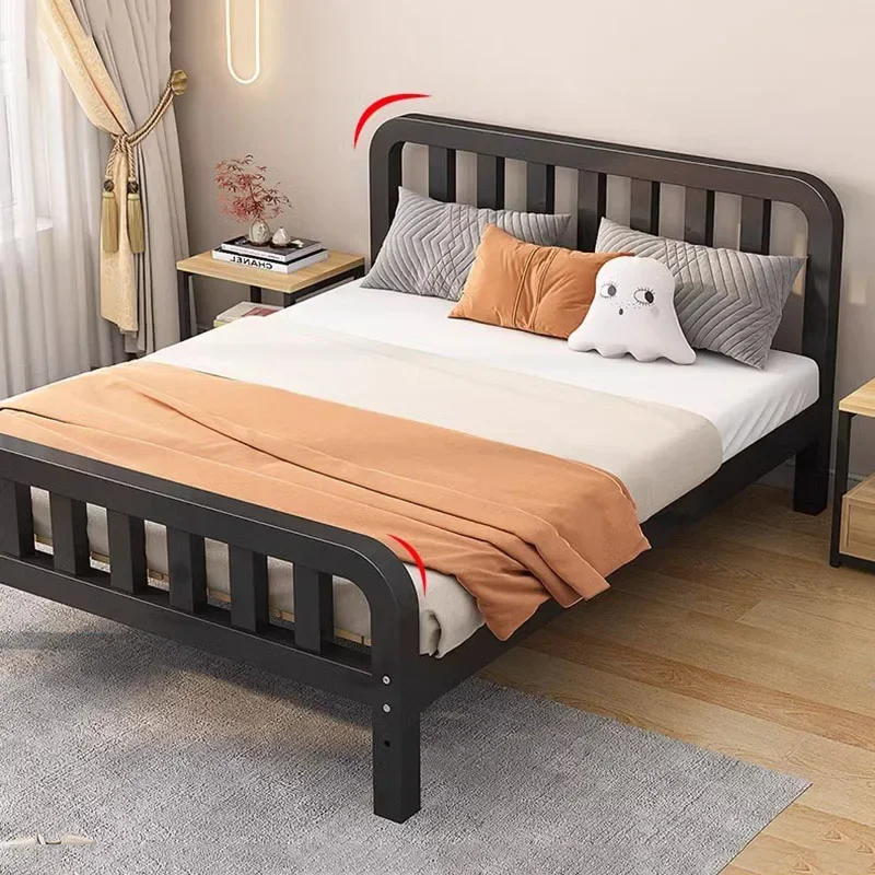 Iron Single Bed Loft Living Room Lazy Nordic Princess Adult Children Cheap Bed Frame Safe Boys Cama Individual Salon Furniture image 6