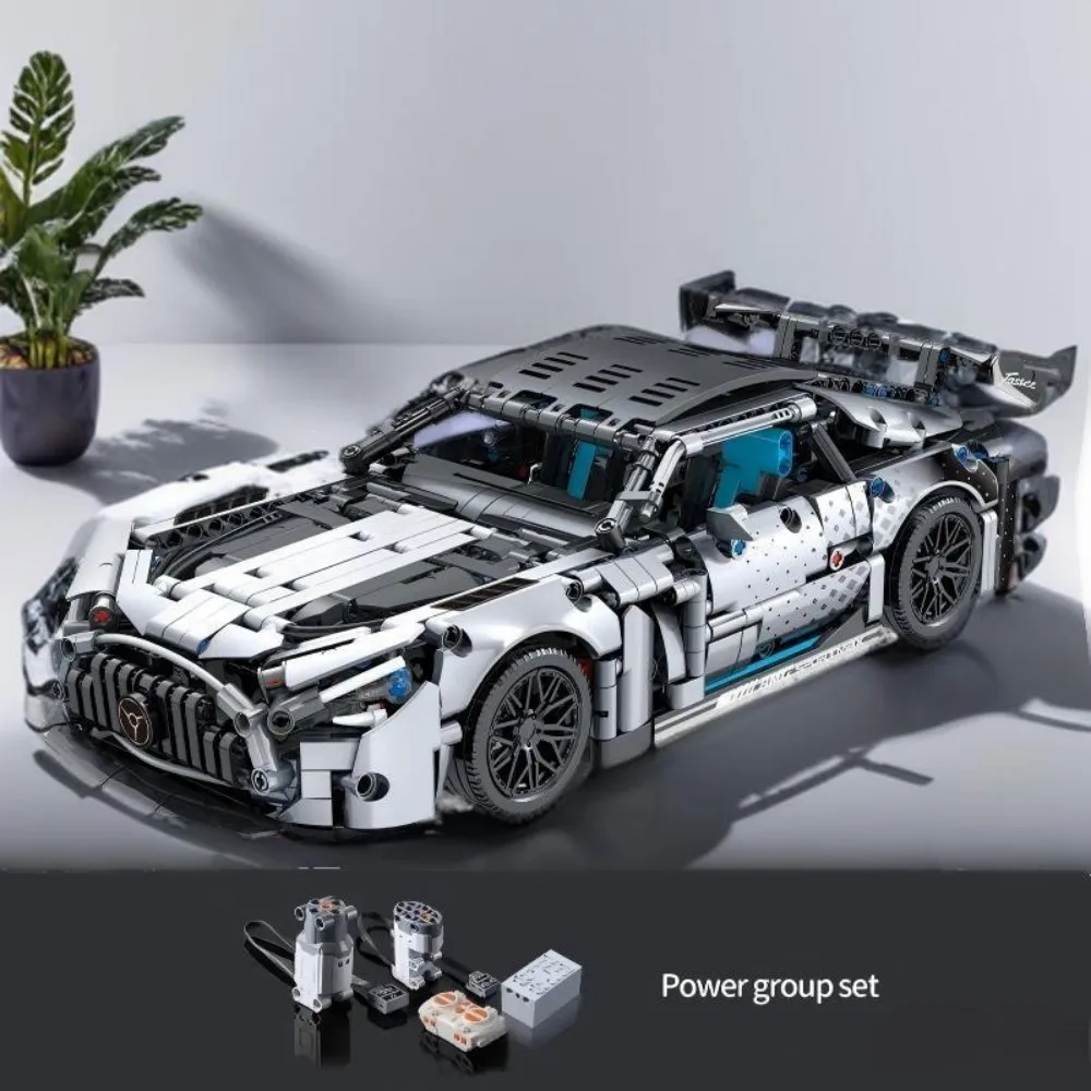 مجموعة مكعبات بناء سيارات السباق بمقياس 1:14 من Masondi - مجموعة نماذج 1466 قطعة للأولاد والكبار هدية عيد ميلاد قابلة للجمع