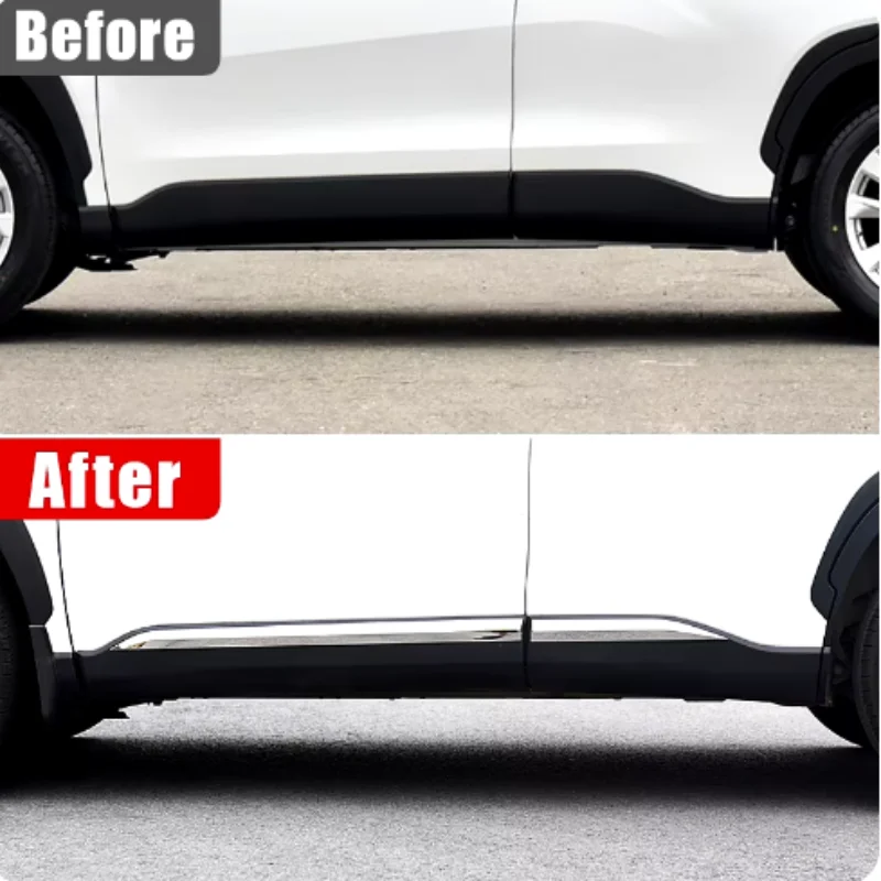 For Toyota Corolla Cross XG10  2022 2023 2024 Car Side Door Body Anti-scratched Protector Molding Trim Accessories