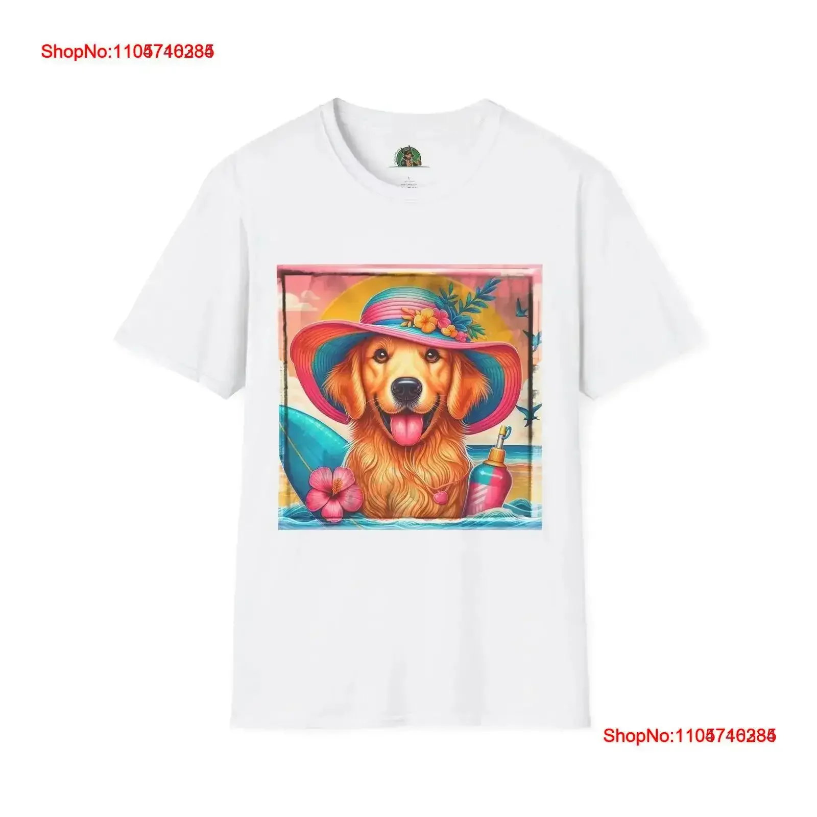 Golden Retriever T Shirt Dog Lover Animal Pet Owner vintage Washed Soft Stretched fashion graphic Casual Stylish Versatile
