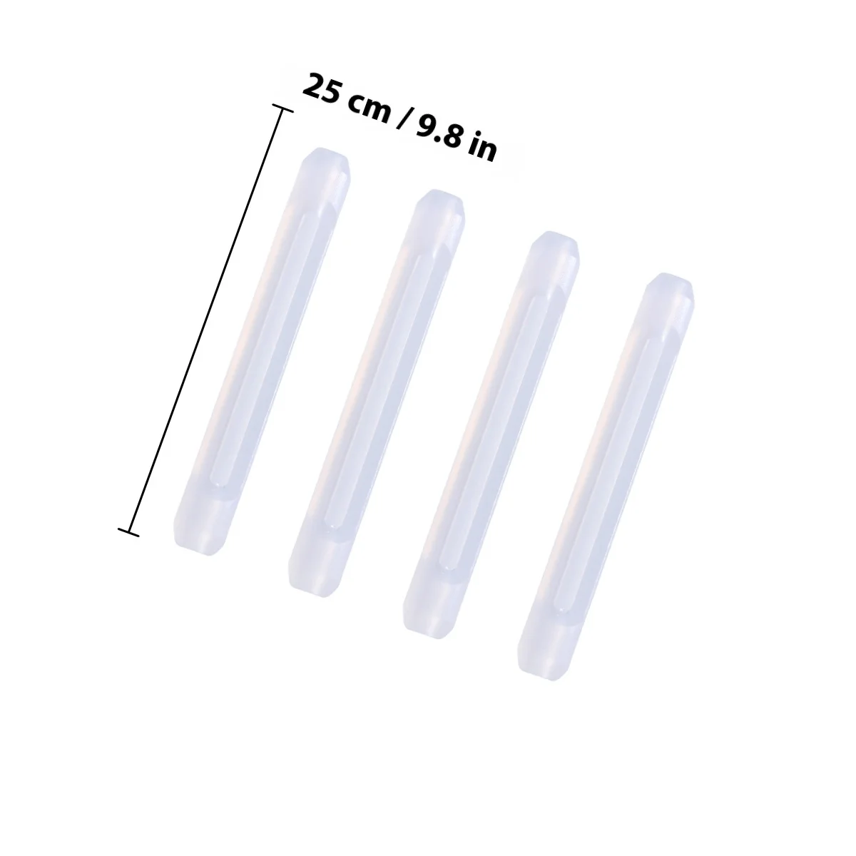 Crochets d'oreille antidérapants en Silicone, longueur 55Mm, 7Mm Od 2.8Mm, ouverture pour lunettes de soleil, sport, course en plein air, escalade