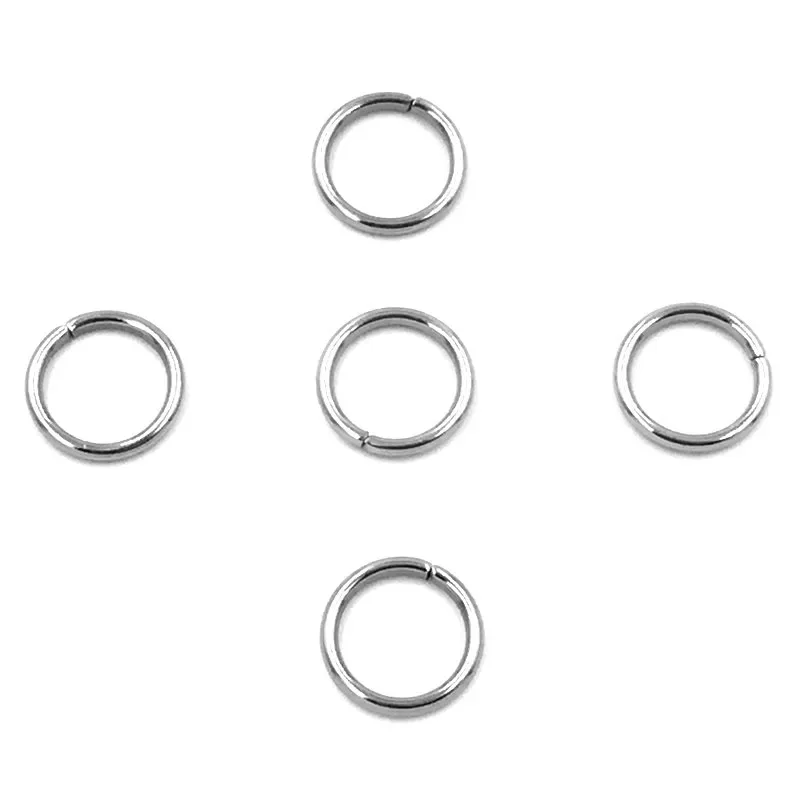 1500Pcs Silver Tone Round Stainless Steel Split Open Jump Rings DIY Crafts Jewelry Making Accessories 10x1.2mm