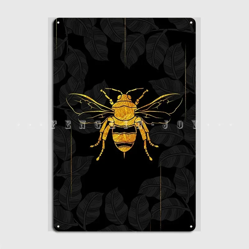 الذهبي النحل لوحة معدنية ملصق نادي المنزل المنزل لوحات مخصصة تين تسجيل ملصق