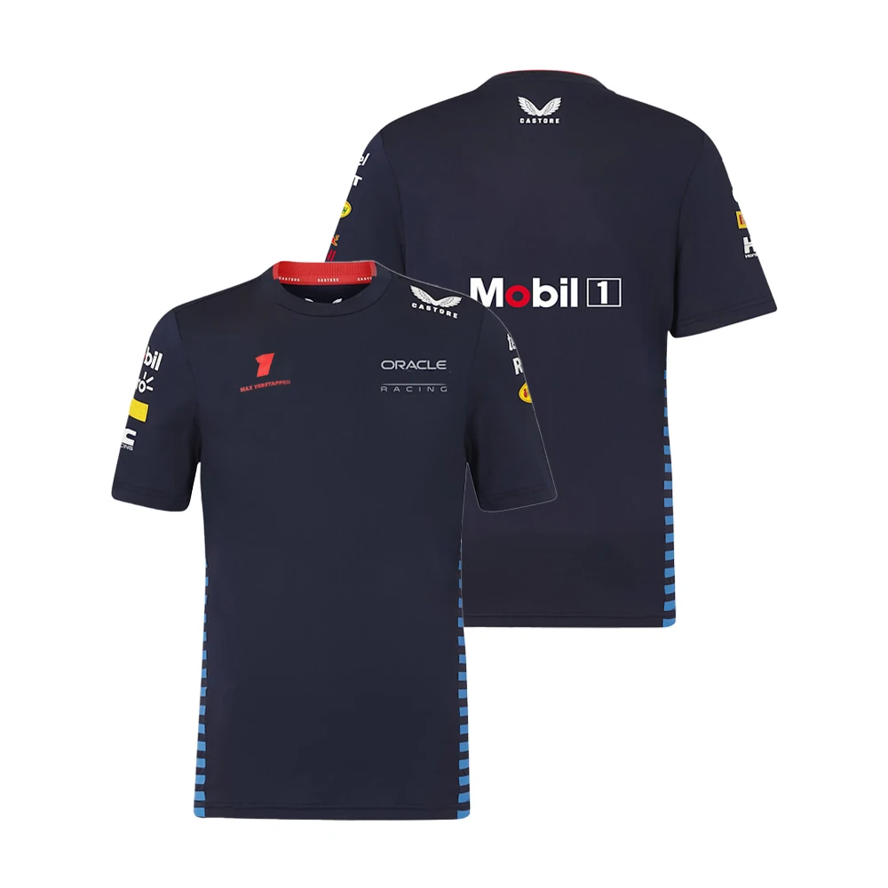 2024 nuova t-shirt F1 estate vendita calda t-shirt animale rosso sport all'aria aperta asciugatura rapida abbigliamento da ciclismo Bull Racing Team Top da uomo