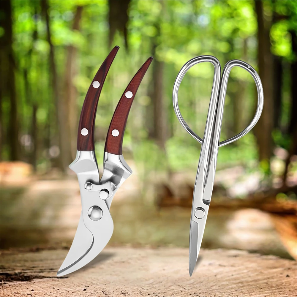 1-2PCS, Multifunctional Flower Leaf Branch Scissor Flower Branch Scissors Garden Scissors Potted Pruning Tool  Garden Scissors
