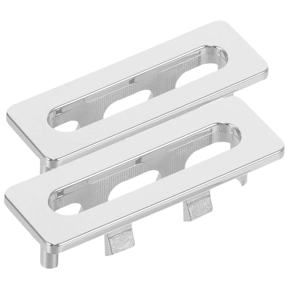 

2 шт., крышка для перелива раковины в ванной, пластиковая прямоугольная накладка для перелива раковины, чистый аккуратный раствор для умывальника