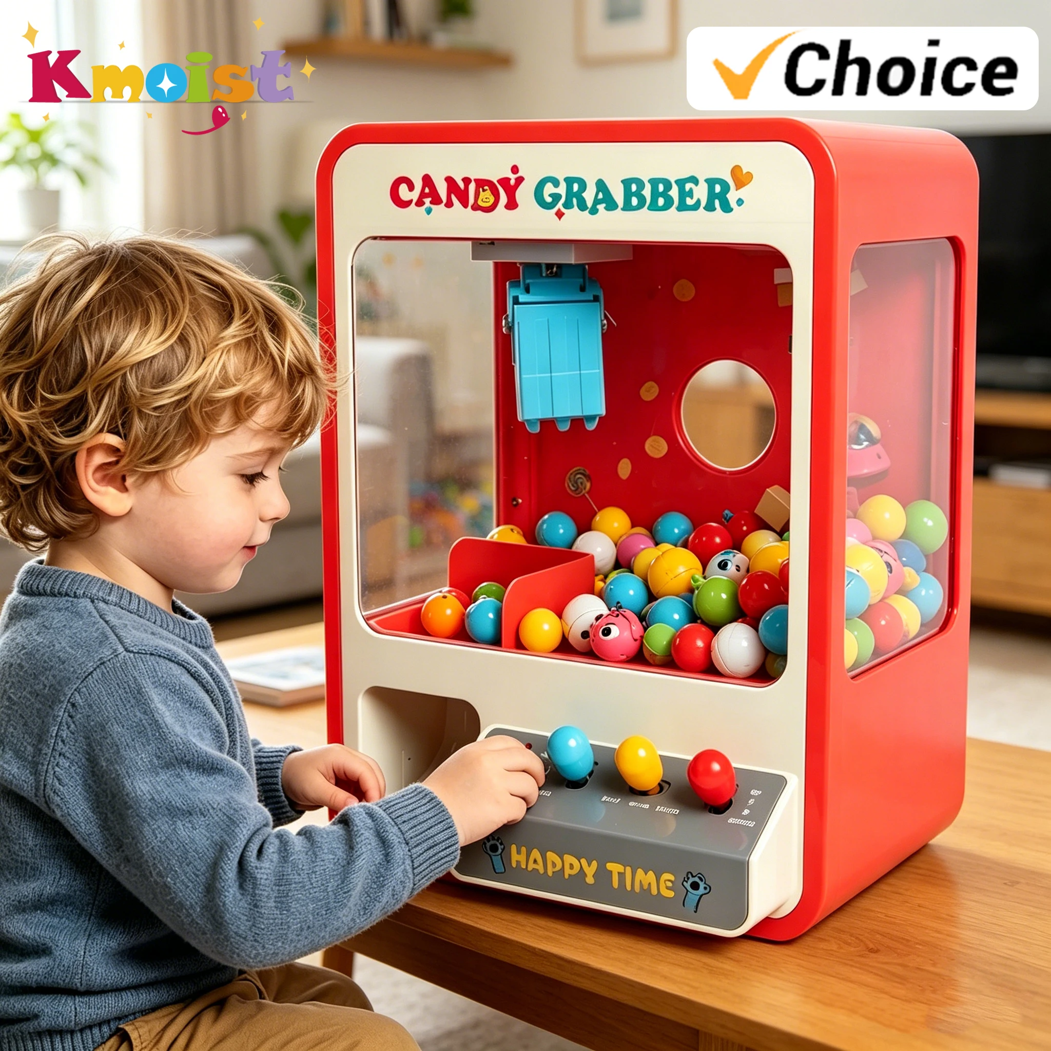 

Claw Machine with 24 pieces Game Candy Electronic Candy Crabber Machine Retro Carnival Music Toys for Kid Children's Day Gifts