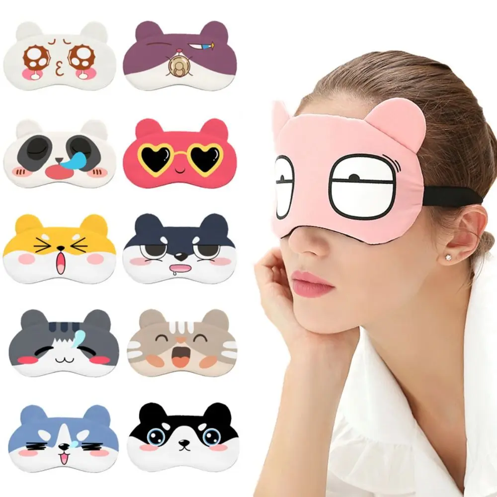 

Gift Cartoon Eyes Plush Eye Mask Breathable Animal Ear Sleeping Eyeshade Comfort Healthy Sleeping Eyepatch Nap Travel Supplies