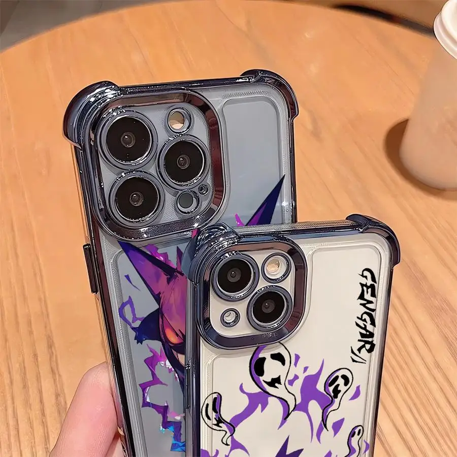 Case for Apple iPhone 11 16+ 15+ 13 XS 16 Pro Max 15 Plus 14 12 Soft Funda Back Phone Cover Purple Flame Ghosts