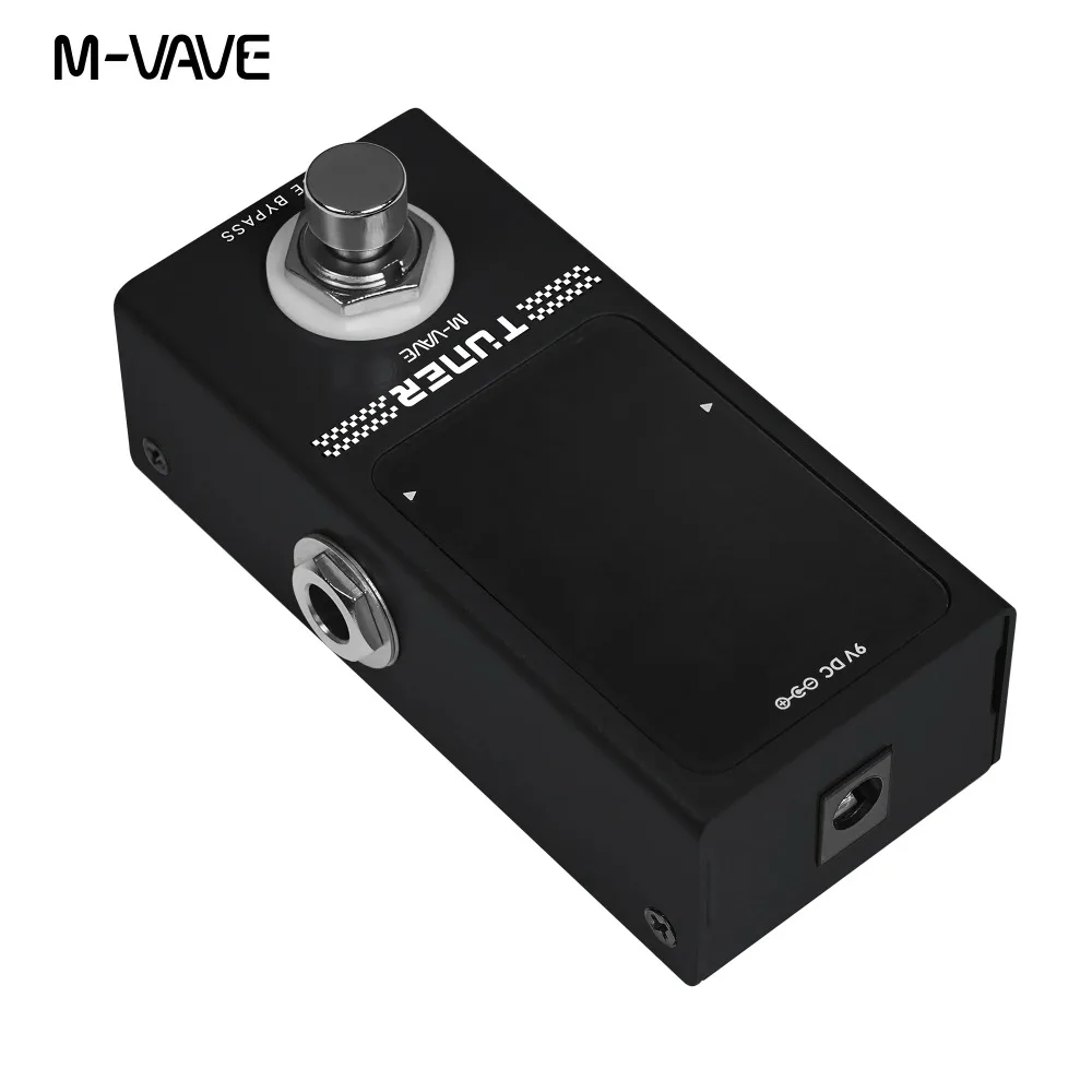 M-VAVE Mini afinador de Pedal efectos de guitarra pantalla LED igual para guitarra eléctrica bajo Pedal de efecto de afinación profesional