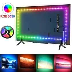 RGB 5050 Led Strip Light Bluetooth App Control 5V USB Led Tape Flexible Ribbon Diode Tape for Bedroom Garden Party Wedding