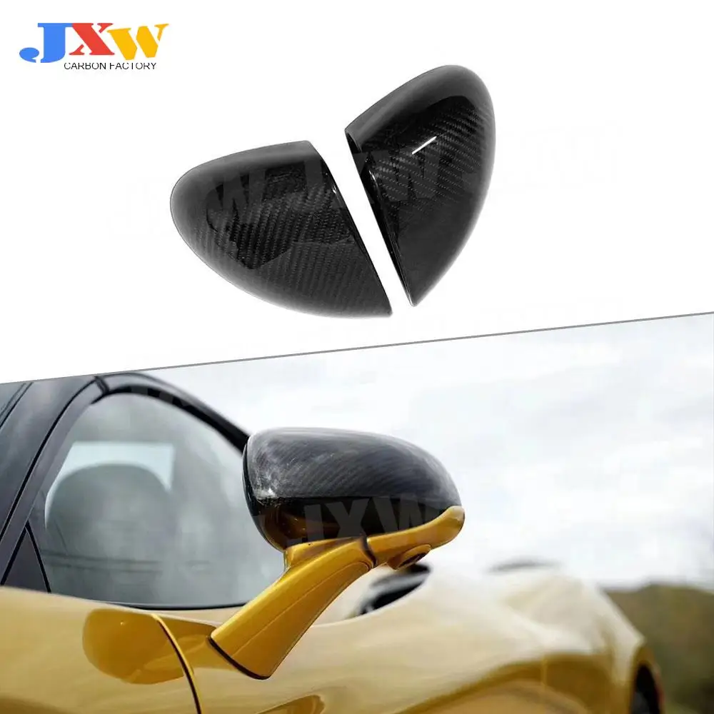 

Dry Carbon Fiber Rearview Mirror Cover Cap Mirror Housing Cover Rearview Caps For McLaren 540 570 650S Car Styling