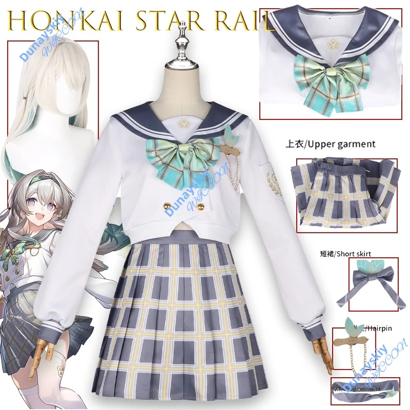 

Костюм для косплея Firefly Honkai, игра Honkai Star Rail, костюм моряка для косплея, школьная форма JK, карнавальная форма на Хэллоуин, униформа для ролевых игр