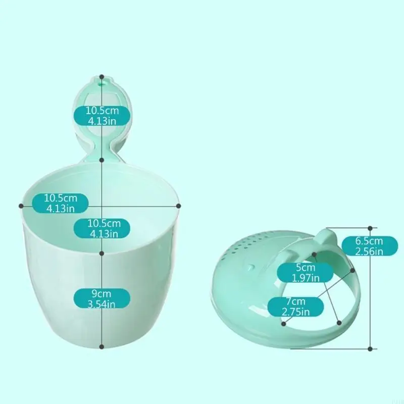 신생아 목욕 Rinser 유아 욕조 장난감 샤워 컵 만화 목욕 워시 헤어 컵 P31B