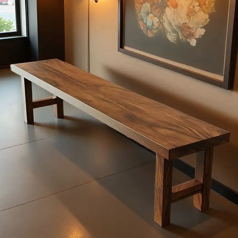Solid Wood Bench Shoe Changing Stool Household Dining Table Bench Tea Table Bench